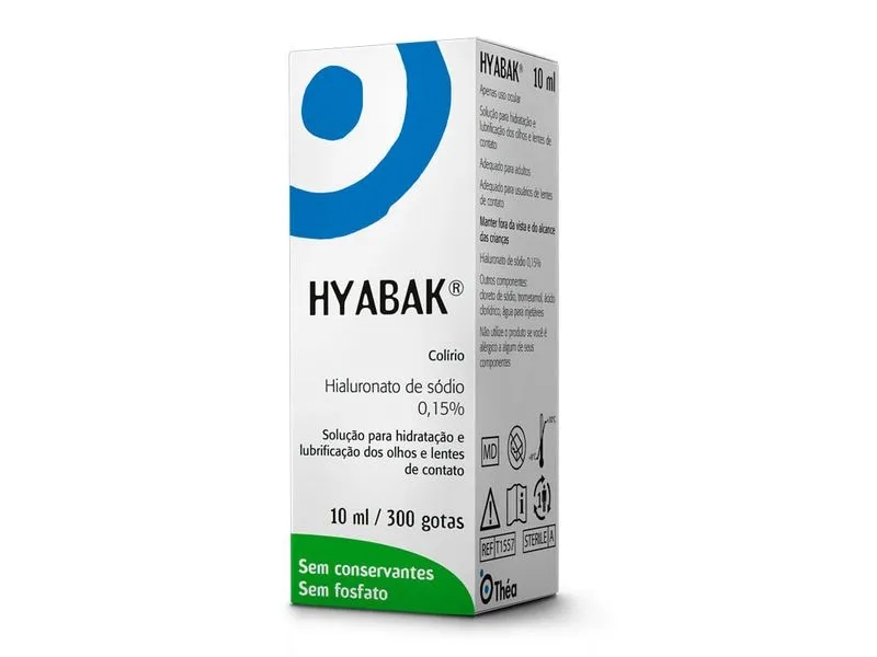 Colírio Hyabak 0,15% De 10ml1