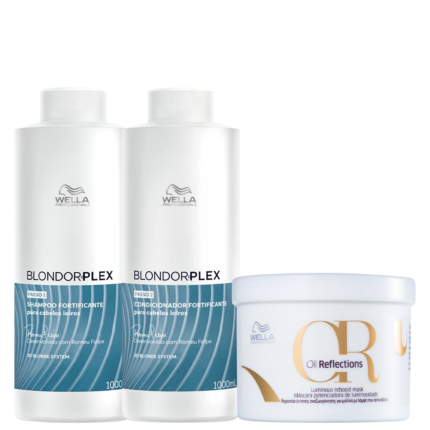 Kit Wella Professionals BlondorPlex Oil Reflections Super (3 Produtos)