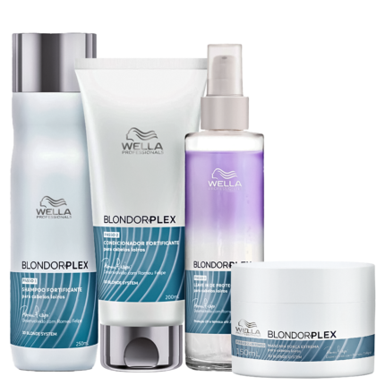 Kit Wella Professionals BlondorPlex Care Squad (4 Produtos)